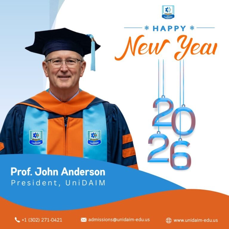Happy New Year UniDAIM President