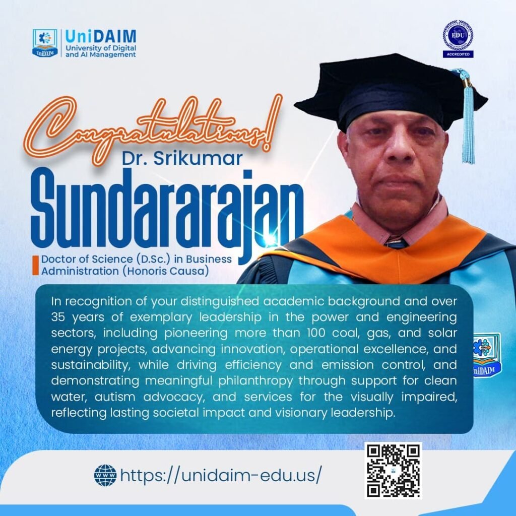 Dr. Srikumar Sundararajan