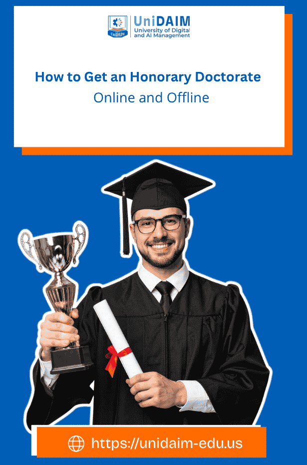 How to get an Honorary Doctorate_UniDAIM