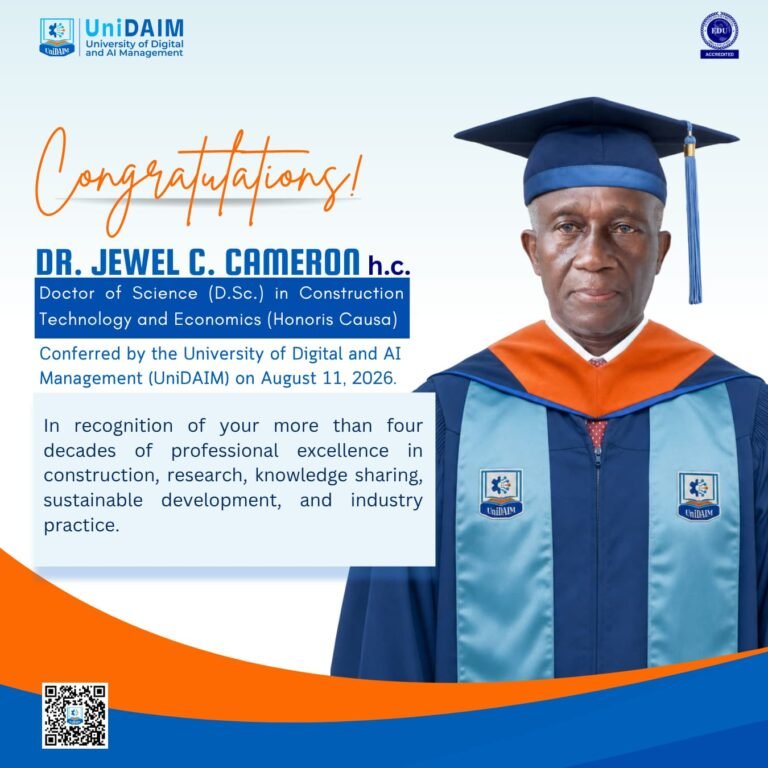 Dr. h.c. Jewel C. Cameron_Congratulations