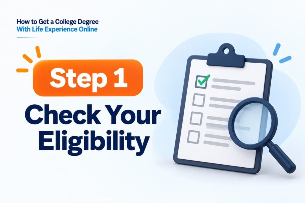 Step 1-Getting a College Degree with Life Experience