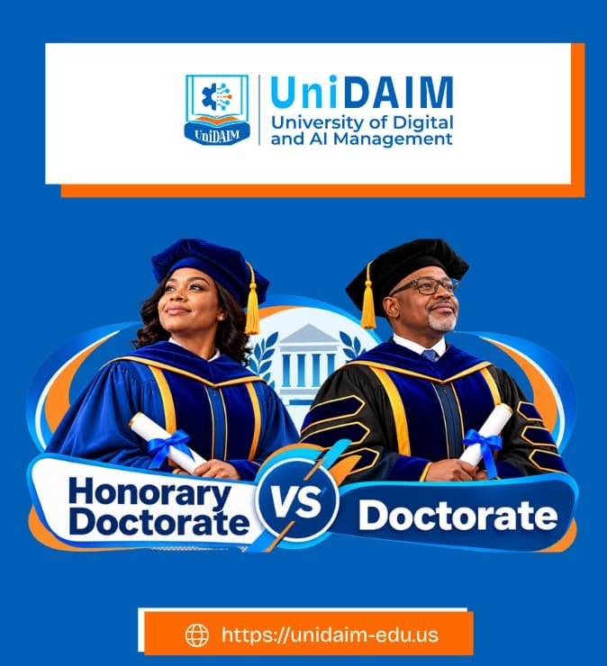 Honorary Doctorate vs Doctorate_UniDAIM